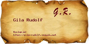 Gila Rudolf névjegykártya